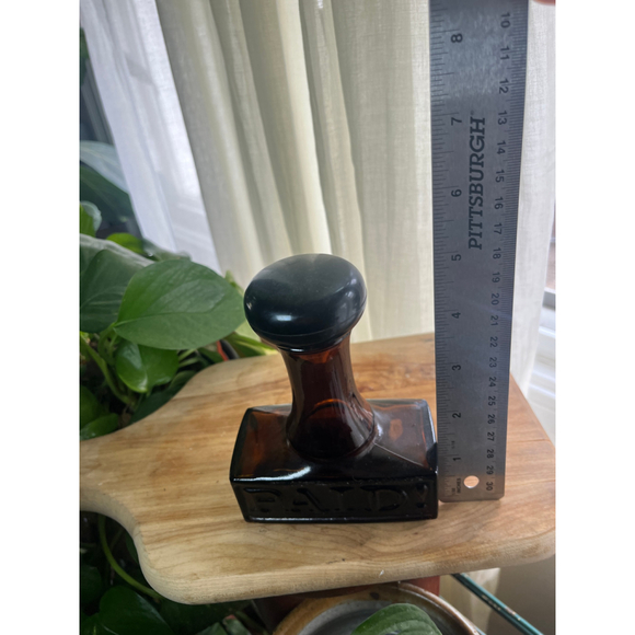 Vintage Avon “PAID!” Cologne Bottle Decanter 1970s Novelty Glass - Picture 4 of 8